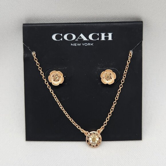 Coach Jewelry - Coach Necklace And Earrings #707
